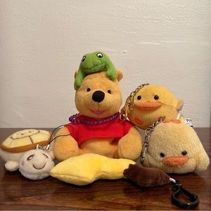 Piyo piyo, pikachu, turtle plushies bundle